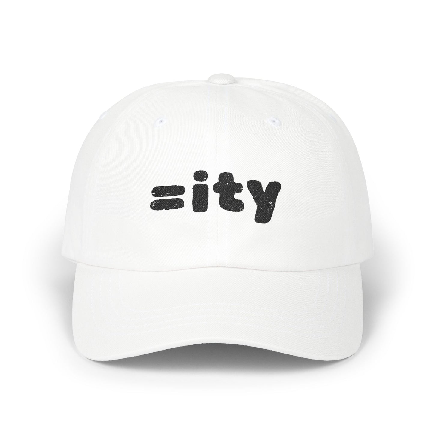 =ity Equality Classic Dad Cap - Black Embroidery