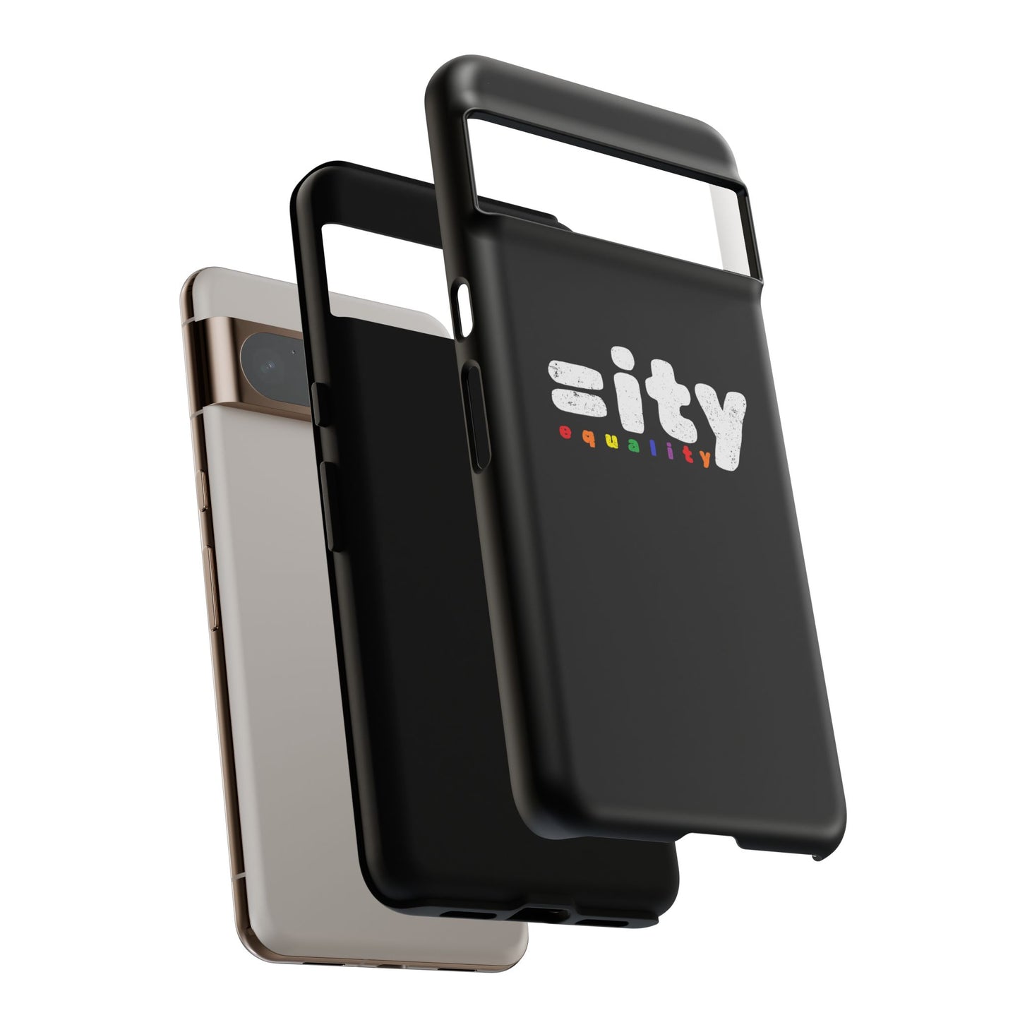 Rainbow Equality Tough Phone Case - Celebrate Diversity and Inclusion