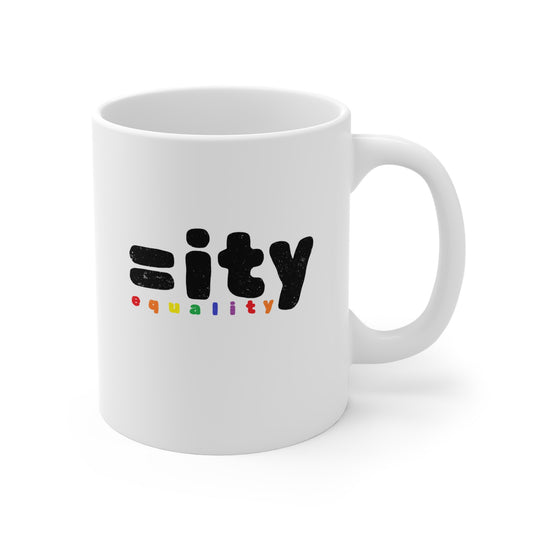 Rainbow Equality White Mug - 11oz