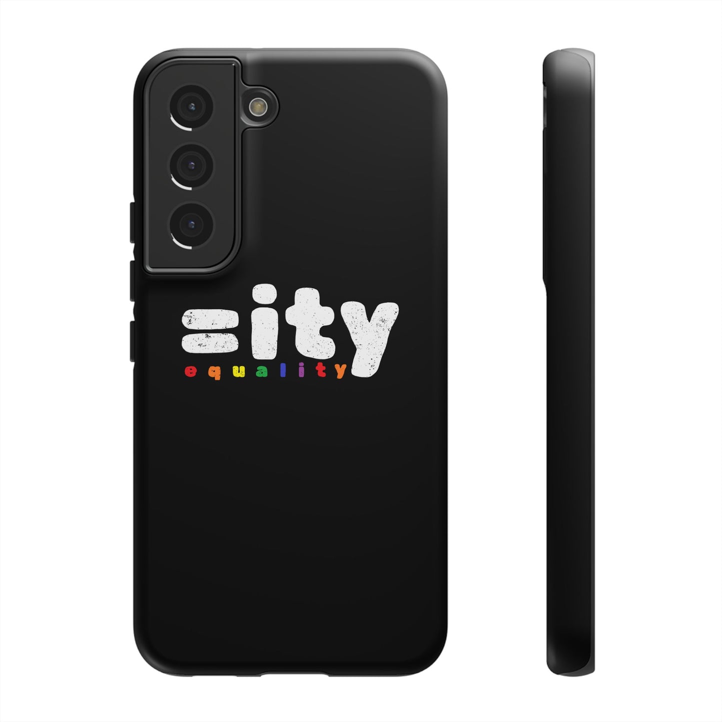 Rainbow Equality Tough Phone Case - Celebrate Diversity and Inclusion