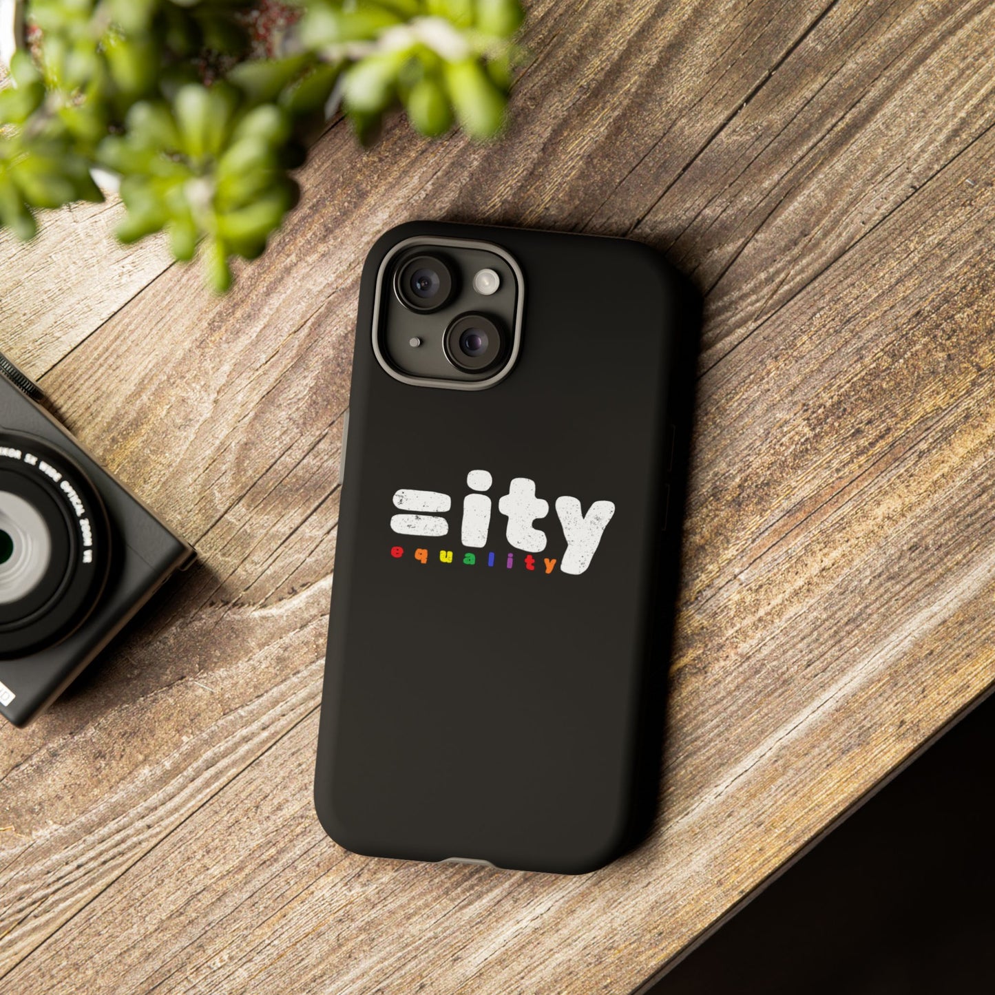 Rainbow Equality Tough Phone Case - Celebrate Diversity and Inclusion