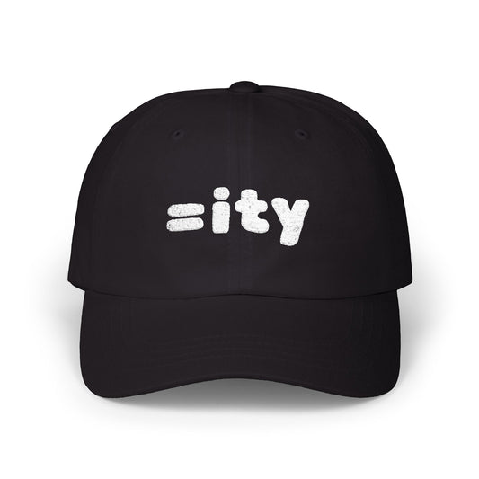 =ity Classic Dad Cap - Wht Embroidery