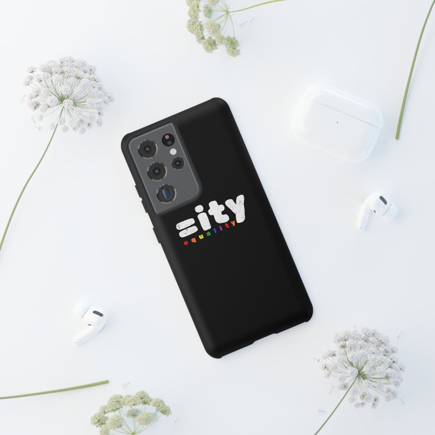 Rainbow Equality Tough Phone Case - Celebrate Diversity and Inclusion