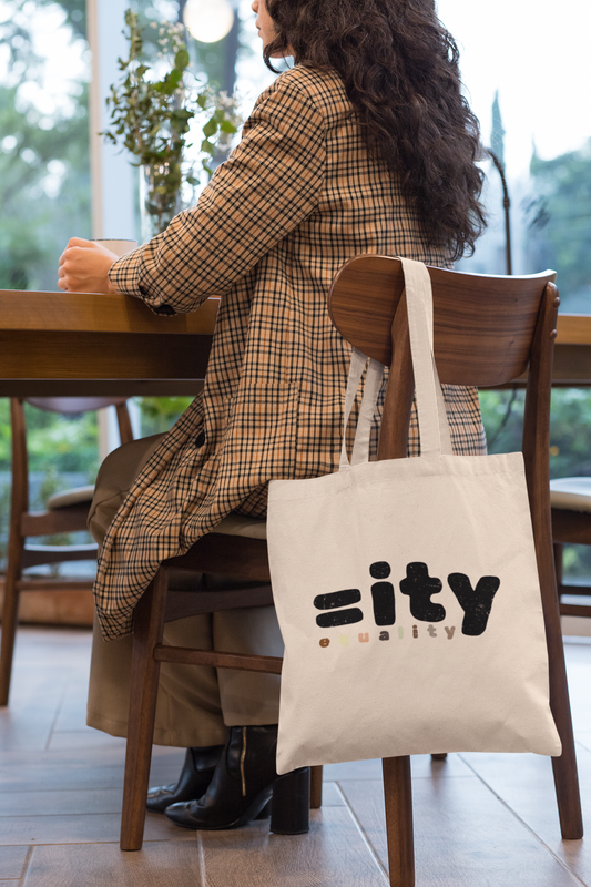 World Equality Cotton Canvas Tote Bag - Natural